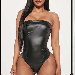 Leather bodysuit